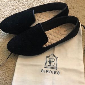 Birdies Black Velvet Flats
